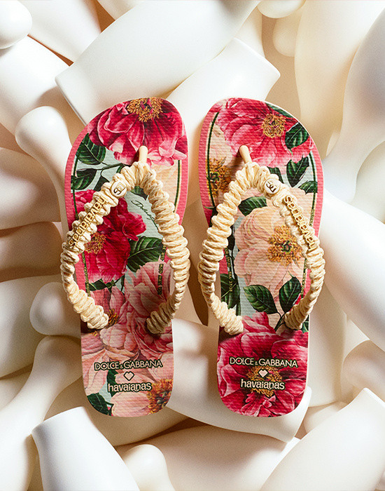 Dolce & Gabbana☆フリップフロップサンダル Dolce & Gabbana パイナップルプリントラバーフリップフロップ