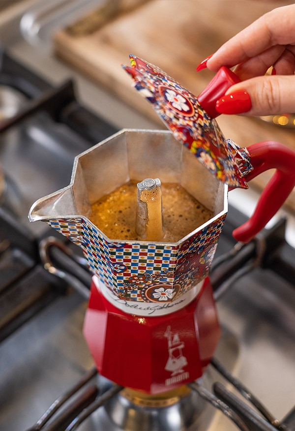 Bialetti Coffee Pot Rainbow 3 Cup 130ml Red