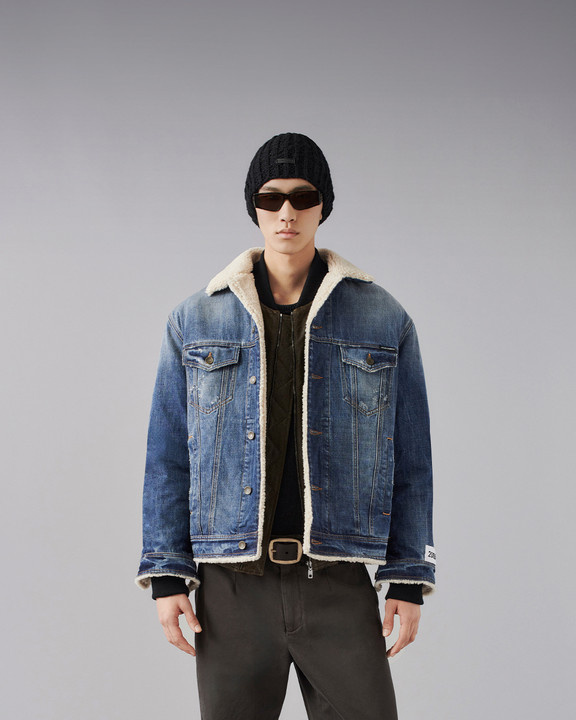 DOLCE&GABBANA 90s 00s ドルガバ ボア ファー モッズコート